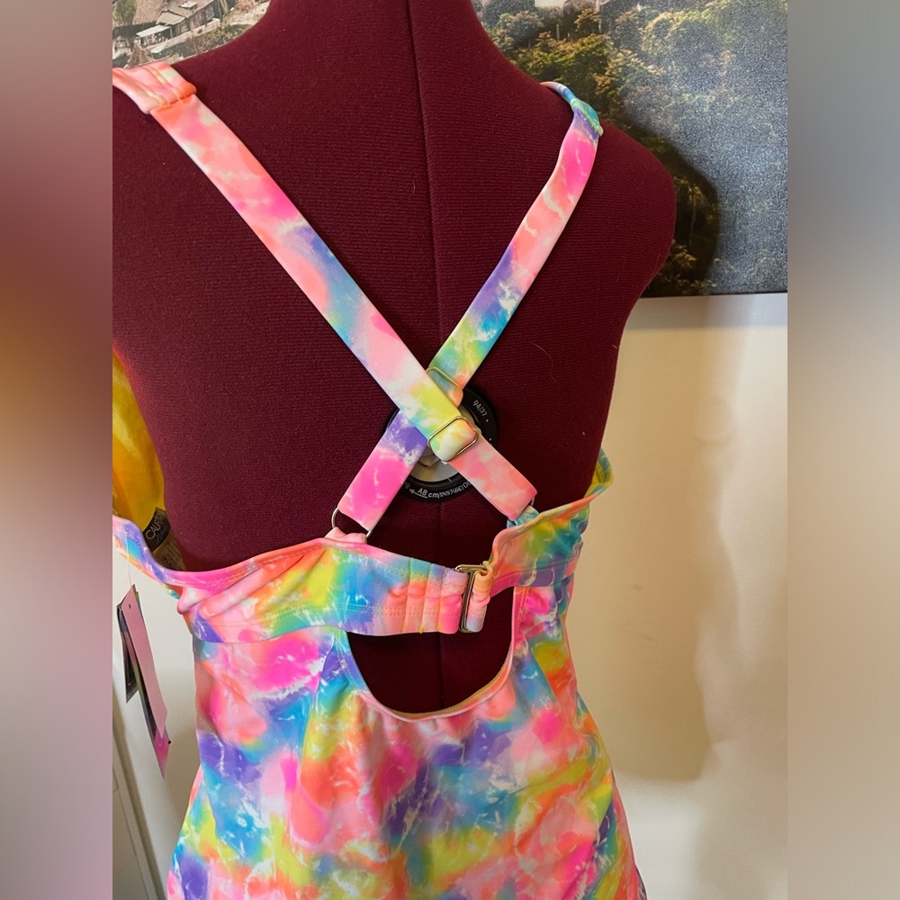 Vibrant Tie-Dye Women's Top tankini - Picture 5 of 5